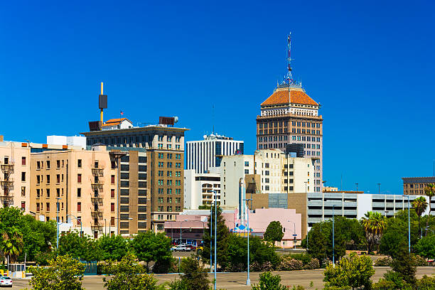Fresno California Downtown Skyline